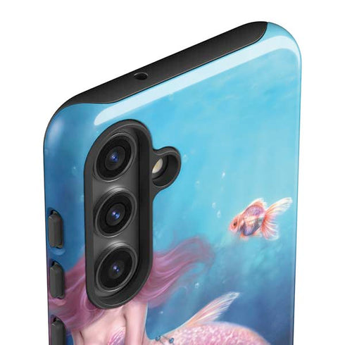 Aurelia Mermaid with Fish by Rachel Anderson Galaxy S25 Plus Impact Case