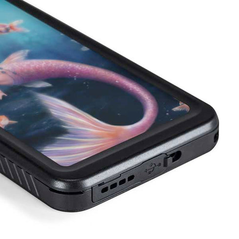 Aurelia Mermaid with Fish by Rachel Anderson Galaxy S24 Plus Waterproof Case