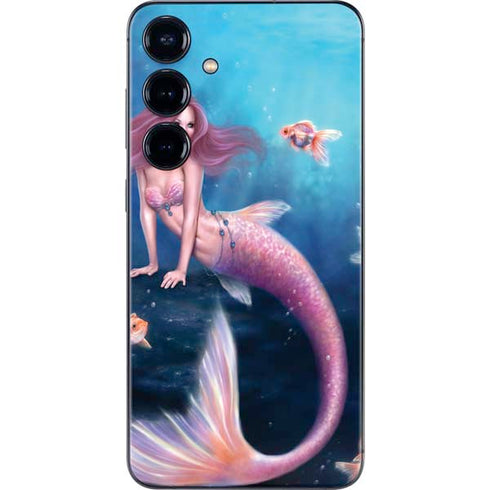Aurelia Mermaid with Fish by Rachel Anderson Galaxy S25 Skin