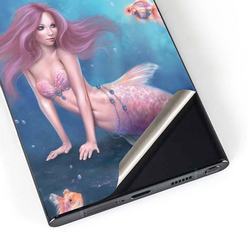 Aurelia Mermaid with Fish by Rachel Anderson Galaxy S25 Ultra Skin