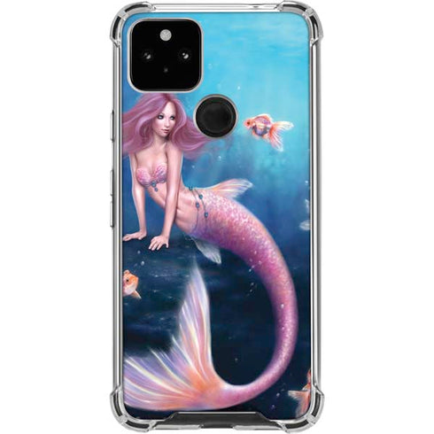 Aurelia Mermaid with Fish by Rachel Anderson Pixel Cases