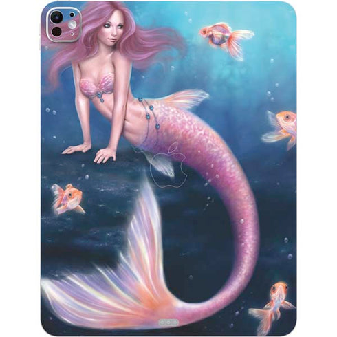 Aurelia Mermaid with Fish by Rachel Anderson iPad Pro 13in M4 (2024) Skin
