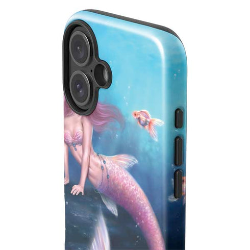 Aurelia Mermaid with Fish by Rachel Anderson iPhone 16 Plus Impact Case