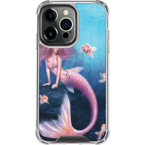 Aurelia Mermaid with Fish by Rachel Anderson iPhone 16 Pro Clear Case