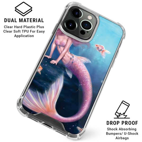 Aurelia Mermaid with Fish by Rachel Anderson iPhone 16 Pro Clear Case