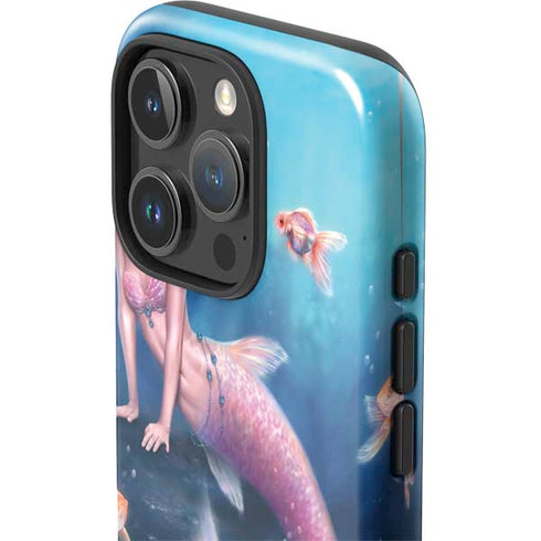 Aurelia Mermaid with Fish by Rachel Anderson iPhone 16 Pro Impact Case