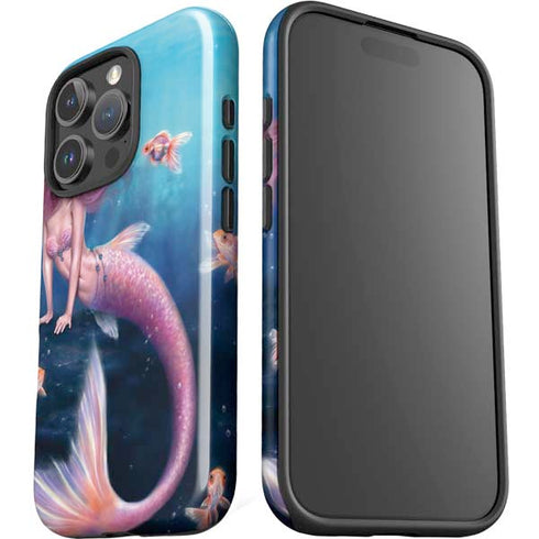 Aurelia Mermaid with Fish by Rachel Anderson iPhone 16 Pro Impact Case