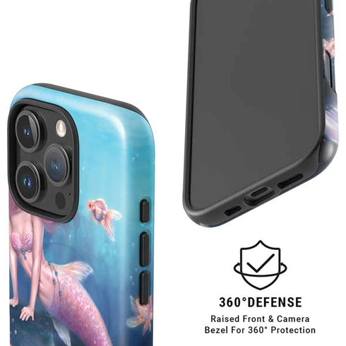 Aurelia Mermaid with Fish by Rachel Anderson iPhone 16 Pro Magsafe Impact Case