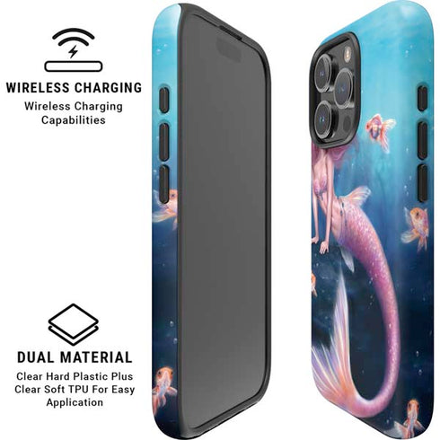 Aurelia Mermaid with Fish by Rachel Anderson iPhone 16 Pro Magsafe Impact Case