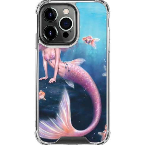 Aurelia Mermaid with Fish by Rachel Anderson iPhone 16 Pro Max Clear Case