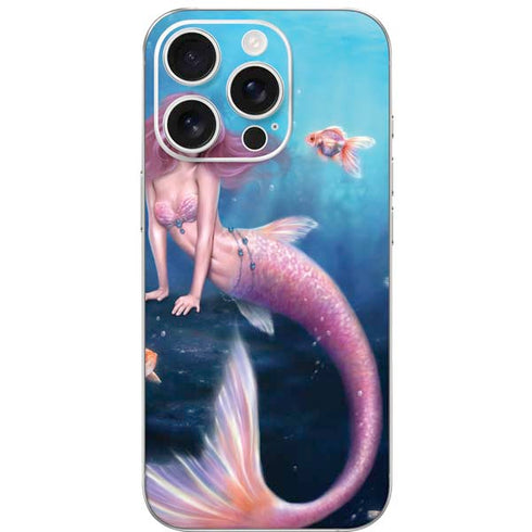 Aurelia Mermaid with Fish by Rachel Anderson iPhone 16 Pro Skin