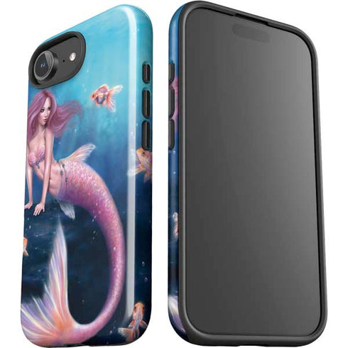 Aurelia Mermaid with Fish by Rachel Anderson iPhone 16e Impact Case