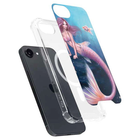 Aurelia Mermaid with Fish by Rachel Anderson iPhone 16e MagSafe Case
