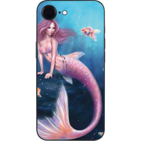 Aurelia Mermaid with Fish by Rachel Anderson iPhone 16e Skin