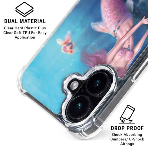 Aurelia Mermaid with Fish by Rachel Anderson iPhone 17 Clear Case