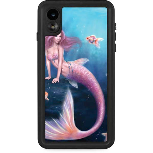 Aurelia Mermaid with Fish by Rachel Anderson iPhone Cases