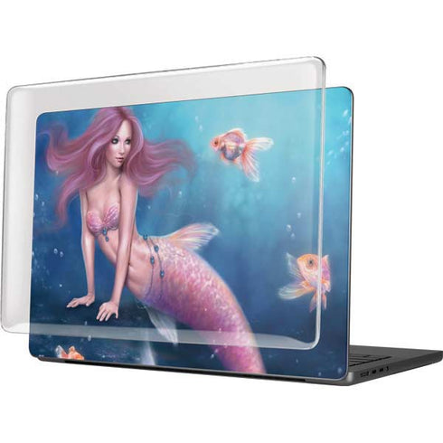 Aurelia Mermaid with Fish by Rachel Anderson MacBook Pro 14in (2021-24) Case plus Skin