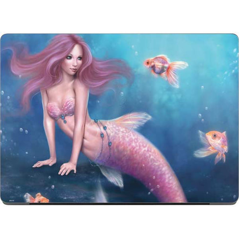 Aurelia Mermaid with Fish by Rachel Anderson Apple MacBook Pro 14-inch Skin
