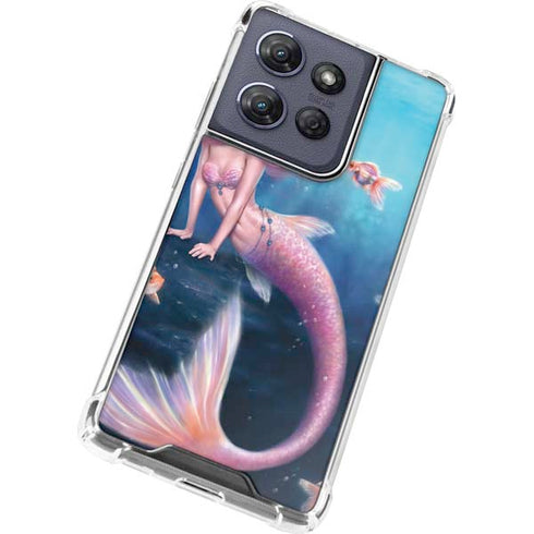 Aurelia Mermaid with Fish by Rachel Anderson Moto G Play 5G (2025) Clear Case
