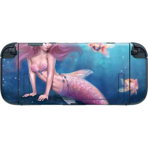 Aurelia Mermaid with Fish by Rachel Anderson Nintendo Switch 2 (2025) with Joy-Con Skin