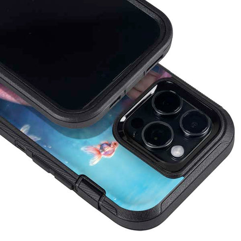 Aurelia Mermaid with Fish by Rachel Anderson Otterbox Defender iPhone Skin