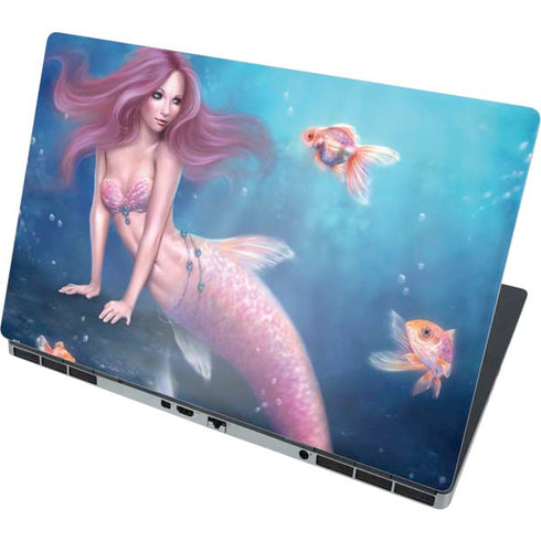 Aurelia Mermaid with Fish by Rachel Anderson Dell Precision Skin