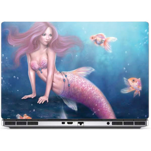 Aurelia Mermaid with Fish by Rachel Anderson Dell Precision Skin