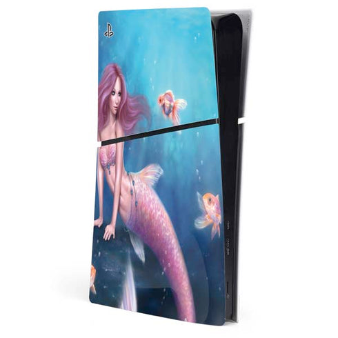 Aurelia Mermaid with Fish by Rachel Anderson PlayStation PS5 Skins