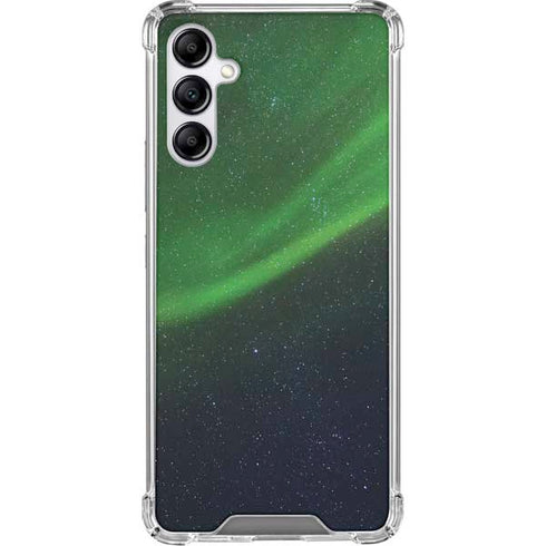 StockTrek Aurora Borealis Dances Above the Arctic Ocean Galaxy A14 5G Clear Case