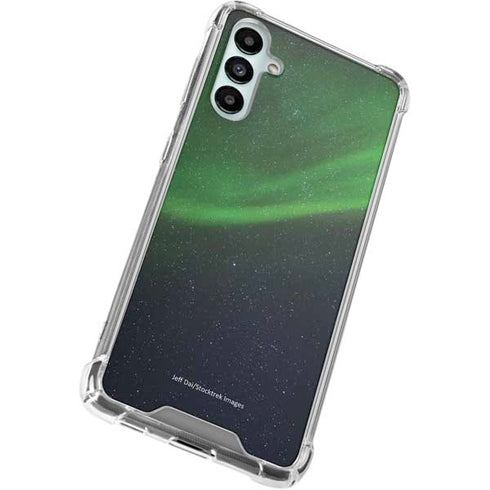 StockTrek Aurora Borealis Dances Above the Arctic Ocean Galaxy A15 5G Clear Case