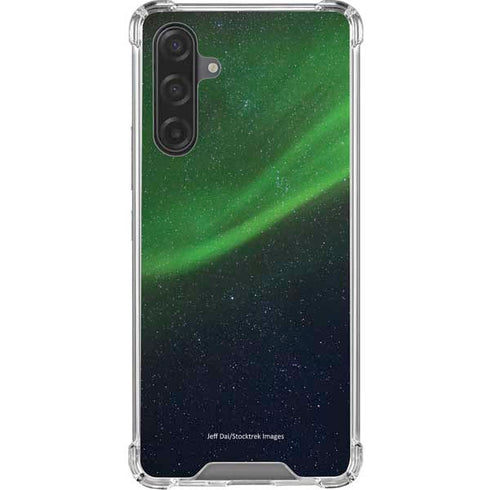 StockTrek Aurora Borealis Dances Above the Arctic Ocean Galaxy A17 Clear Case