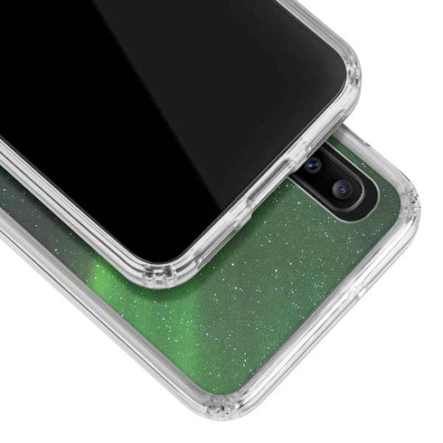 StockTrek Aurora Borealis Dances Above the Arctic Ocean Galaxy A20 Clear Case