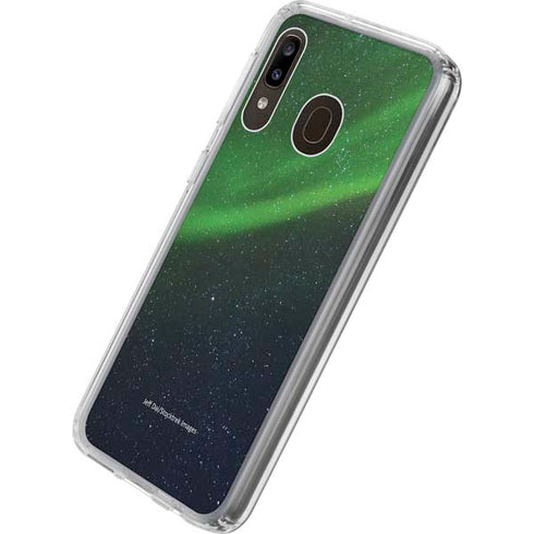 StockTrek Aurora Borealis Dances Above the Arctic Ocean Galaxy A20 Clear Case