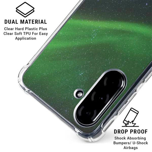 StockTrek Aurora Borealis Dances Above the Arctic Ocean Galaxy A36 5G Clear Case