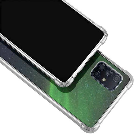 StockTrek Aurora Borealis Dances Above the Arctic Ocean Galaxy A51 5G Clear Case