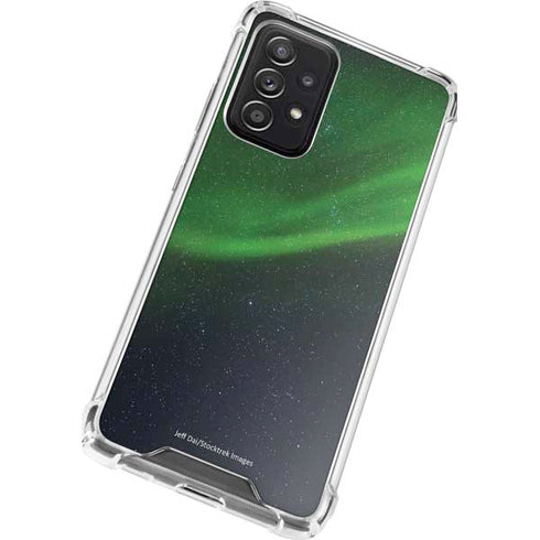 StockTrek Aurora Borealis Dances Above the Arctic Ocean Galaxy A72 5G Clear Case