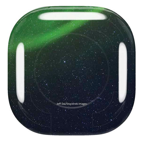 StockTrek Aurora Borealis Dances Above the Arctic Ocean Galaxy Buds Live Skin