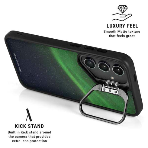 StockTrek Aurora Borealis Dances Above the Arctic Ocean Galaxy S24 FE Kickstand Case