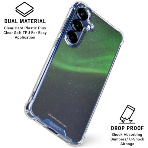 StockTrek Aurora Borealis Dances Above the Arctic Ocean Galaxy S25 Clear Case