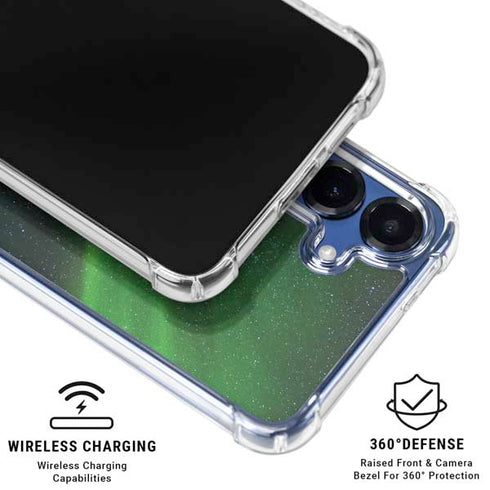 StockTrek Aurora Borealis Dances Above the Arctic Ocean Galaxy S25 Plus Clear Case