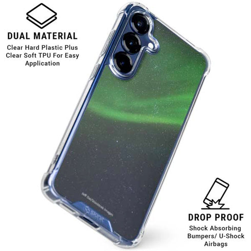 StockTrek Aurora Borealis Dances Above the Arctic Ocean Galaxy S25 Plus Clear Case