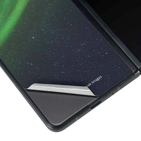 StockTrek Aurora Borealis Dances Above the Arctic Ocean Galaxy Z Fold3 5G Skin
