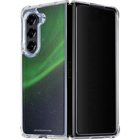 StockTrek Aurora Borealis Dances Above the Arctic Ocean Galaxy Z Fold5 5G Clear Case