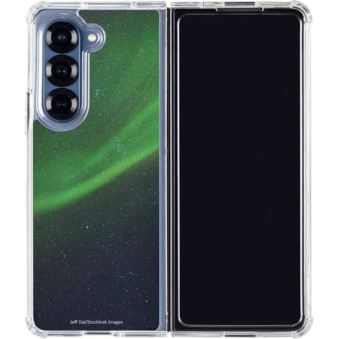 StockTrek Aurora Borealis Dances Above the Arctic Ocean Galaxy Z Fold6 Clear Case