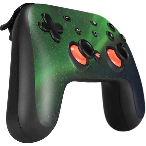 StockTrek Aurora Borealis Dances Above the Arctic Ocean Google Stadia Controller Skin