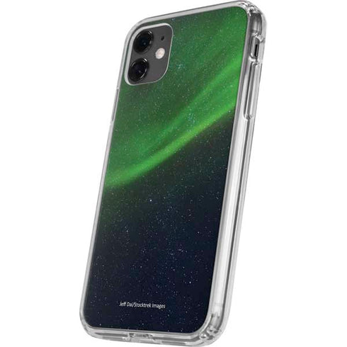 StockTrek Aurora Borealis Dances Above the Arctic Ocean iPhone 11 Clear Case