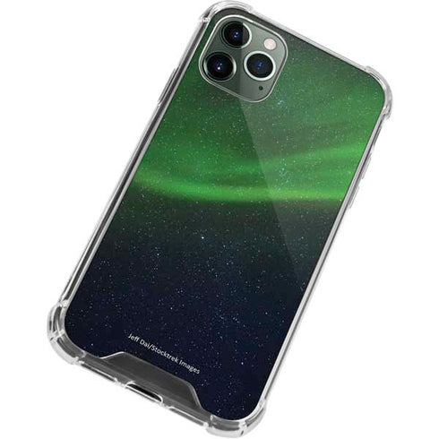 StockTrek Aurora Borealis Dances Above the Arctic Ocean iPhone 11 Pro Max Clear Case