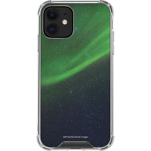 StockTrek Aurora Borealis Dances Above the Arctic Ocean iPhone 12 Clear Case