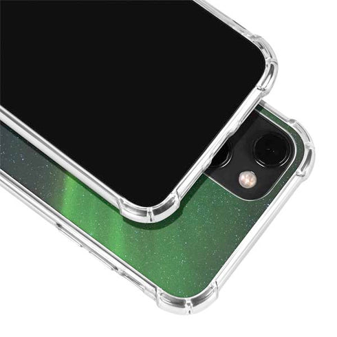 StockTrek Aurora Borealis Dances Above the Arctic Ocean iPhone 14 Plus Clear Case