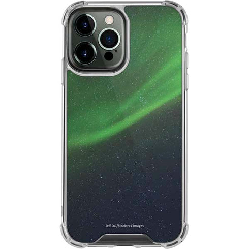 StockTrek Aurora Borealis Dances Above the Arctic Ocean iPhone 14 Pro Max Clear Case